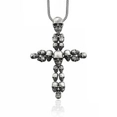 Gothic cross pendant necklace in 925 sterling silver, Skull and cross witchy necklace for best friend, Pagan necklace These 925K Sterling Silver Biker Cross with Skull Necklace photos are taken with original and every item has handmade engraving details. It's very elegant and classy for everyday use but also can be preferred as a gift for friends and family for an eternal memorial. We prepared a new collection for your loved ones which is a gift selection from BySilverStone and you can find the Sterling Silver Cross Necklace With Adjustable Chain, Gothic Jewelry With Cross Pendant And Adjustable Chain, Gothic Jewelry With Adjustable Chain And Cross Pendant, Silver Cross Jewelry For Halloween, Sterling Silver Crucifix Cross Necklace With Adjustable Chain, Gothic Cross Pendant Jewelry For Halloween, Gothic Cross Jewelry As Gift, Gothic Cross Jewelry For Gifts, Gothic Cross Jewelry Gift