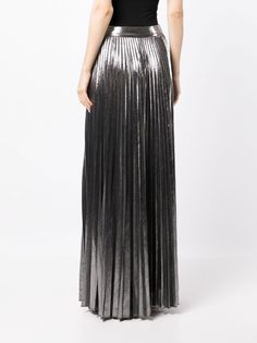 Retrofete Cressida Pleated Maxi Skirt - Farfetch Silver Ombre, Pleated Maxi Skirt, Pleated Maxi, Ombre Effect, Metallic Dress, Long Length, All Brands, Maxi Skirt, Dresses