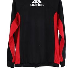 Description:Vintage Age 15-16 black Adidas track jacket, fits x-large.GENDER: boys CONDITION: very good.STYLE: track jacketERA: 1990sCOLOUR: blackFABRIC: polyester Black Adidas Windbreaker For Winter, Black Long Sleeve Sweatshirt For Training, Vintage Black Crew Neck Outerwear, Black Sporty Track Jacket For Sports Events, Black Long Sleeve Track Jacket For Training, Vintage Black Long Sleeve Track Jacket, Black Training Sportswear Sweatshirt, Black Sportswear Sweatshirt For Training, Black Training Sweatshirt