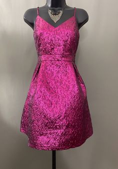 Lulu Magenta Mini Skater Dress, Pouf Skirt with Pockets NWT Orig $74 Sz M Hip Ups, Mini Skater Dress, Skirt With Pockets, Skirts With Pockets, Skater Dress, Bleach, Skirt, Dresses