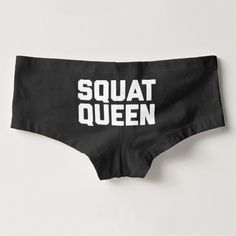 Squat Queen Hot Shorts Stretch Short Boxer Briefs With Letter Print, Stretch Boxer Briefs With Letter Print, Baby Shower Ideas For Girls Themes, Unique Womens Fashion, Funny Boy, Hot Shorts, Boy Shorts, American Apparel, Funny Tshirts