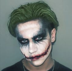 Simple Joker Makeup For Men, The Joker Makeup For Men, Joker Makeup Man, Joker Makeup For Men, Joker Halloween Makeup Men, Joker Makeup Men, Joker Costume Men, Halloween Makeup Ideas For Men, Halloween Makeup For Men