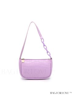 BagForLove - Stylish Mini Croc Print Underarm Bag Product Description Color Purple Type Square Bag Bag Size Small Pattern Type Plain Material PU Leather Size Chart INCH CM Bag Length Bag Width Bag Height 8.3 inch 2.4 inch 5.5 inch Bag Length Bag Width Bag Height 21 cm 6 cm 14 cm Details Pictures Similar Products h2 { text-align: center; } /* æ¢è¡ */ li{ white-space: normal; word-break: break-all; word-wrap: break-word; } .red-box { width: 100%; display: flex; flex-direction: row; flex-wrap: wrap; justify-content: center; } .red-box > div { width: 190px; height: 250px; margin: 10px; } .red-box > div > a > img { width: 190px; height: 250px; } .size-box { width: 100%; margin: auto; white-space: nowrap; } .table { border-collapse: collapse; border-spacing: 0; width: 100%; table-layout: fixed Casual Purple Shoulder Bag With Phone Pocket, Trendy Purple Shoulder Bag, Trendy Handheld Purple Bag, Purple Handheld Shoulder Bag For Everyday Use, Trendy Purple Shoulder Bag For Errands, Everyday Handheld Purple Shoulder Bag, Everyday Handheld Purple Bag, Chic Purple Shoulder Bag With Mobile Phone Pocket, Trendy Purple Tote Shoulder Bag