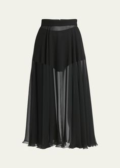 Sheer Skirt Dress, Elegant Sheer Chiffon Skirt, Luxury Elegant Sheer Skirt, Luxury Long Sheer Skirt, Luxury Evening Midi-length Draped Skirt, Prada Sheer Skirt, Evening Skirts, Sheer Skirt, Sheer Chiffon