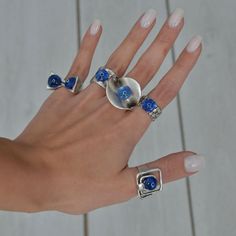 ❀ I made this blue evil eye Ring for you, to make you look elegant. A Long Ring that can fit perfectly to all styles. You will look elegant when you wear this Protection ring. dome evil eye ring stands out with flashy designs. If you have a modern and rebellius style, this luck ring is for you. ❀ It is an Adjustable ring with sterling silver plated matte finish. ❀ All the rings are adjustable in the back. Rings are easy to adjust and would fit fingers size US 4 and up ❀ If you are looking for a Adjustable Sterling Silver Evil Eye Ring, Adjustable Evil Eye Open Ring Jewelry, Adjustable Open Ring With Evil Eye, Adjustable Open Ring With Evil Eye Detail, Evil Eye Ring Jewelry Gift, Elegant Evil Eye Rings As Gift, Blue Open Ring Metal Jewelry, Blue Open Ring Metal Ring, Blue Open Ring Made Of Metal