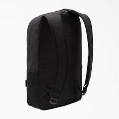 The Dickies duck canvas backpack is equipped with plenty of storage space to hold all of your essentials and offers a padded back panel for your comfort. Its duck canvas fabrication provides durability as well a timeless workwear look. Black Cotton Backpack For Daily Use, Functional Black Cotton Backpack, Black Canvas Standard Backpack, Black Cotton Backpack For Everyday Use, Black Cotton Standard Backpack, Black Canvas Backpack For Back To School, Black Cotton Backpack With Pockets, Luggage Backpack, Duck Canvas