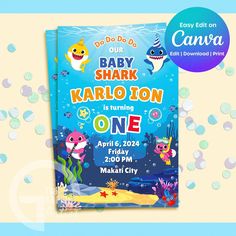 the baby shark karaloon is turning one on friday, may 20 at 8pm