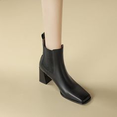 CHIKO Luna Square Toe Block Heels Ankle Boots feature leather upper, synthetic lining, rubber sole. Heel height is approx. 2.75" (7 cm) Chiko Shoes, Art Shoes, Square Toe Shoes, Block Heel Ankle Boots, Shoe Covers, Shoe Art, Latest Shoes, Toe Shoes, Hand Bags