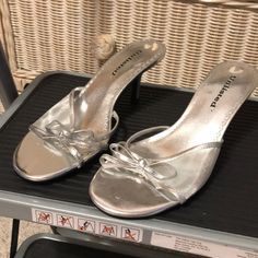 Unlisted Silver Slip On Heels Size 7 Slip On Heels, Personal Space, Silver Heels, Shoes Women Heels, Kitten Heels, Shoes Heels, Slip On, Size 7, Women Shoes