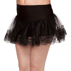 New Jupon Black Lace Petticoat Mini. Wear Under A Short Skirt For Fun Volume. 2 Layers Of Lace And Tulle. Packaging May Be Tattered. Fitted Mini Petticoat For Costume Party, Chic Party Mini Skirt With Lace Trim, Chic Fitted Petticoat For Party, Party Mini Skirt Petticoat, Fitted Lace Trim Mini Skirt For Party, Fitted Mini Skirt With Lace Trim For Party, Fitted Petticoat For Party, Black Summer Petticoat For Costume Party, Stretch Petticoat For Costume Party