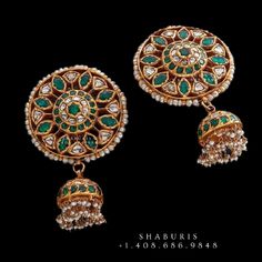 Antique Jhumka,antique buttalu indian,indian gold earrings,chandbali jhumka,ruby emerald jhumka,chandbali earrings,silver -SHABURIS Kundan Buttalu, Indian Gold Earrings, Antique Turquoise Jewelry, Earrings Chandbali, Antique Jhumka, Geometry Formulas, Temple Jewellery Earrings, Bridal Diamond Necklace, Gold Necklace Indian