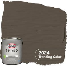 Glidden Spred is a multi-purpose interior latex paint + primer. This low odor/zero VOC* paint provides good hiding and is scrubbable and washable to withstand repeated cleanings. Ideal for use on properly prepared interior walls, ceilings, or trim composed of new or previous ly painted drywall, plaster, masonry, wood and metal. *Colorants added to this base paint may increase VOC level significantly depending on color choices. Size: 1 gal.  Color: Brown. Painting Vinyl Siding, Cajun Spice, Interior Wall Paint, Liquid Paint, Orange Spice, Paint Brands, Paint Primer, Color Painting, Vinyl Siding