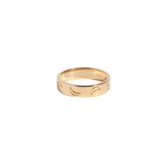 Moon Band Ring - 5mm – Joolz by Martha Calvo Cartier Love Ring, Moon Ring, Cartier Love, Star Ring, Love Ring, 14kt Gold, Band Ring, Cartier, Band Rings