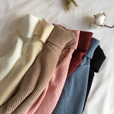 2020 Autumn Winter Thick Sweater Women Knitted Ribbed Pullover Sweater Long Sleeve Turtleneck Slim Jumper Soft Warm Pull Femme Thick Sweater, Ladies Turtleneck Sweaters, Grunge Look, Thick Sweaters, Womens Turtleneck, Ribbed Turtleneck, Women Sweater, Sweater Material, Long Sleeve Turtleneck