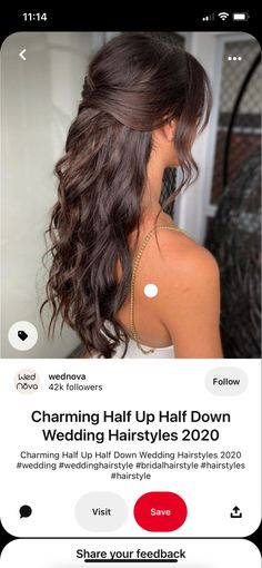 Grade 8 Grad Hairstyles, Matric Dance Hairstyles, Debs Hairstyles, Bridesmaid Hair Brunette, Hair Down Styles, Wedding Hair Brunette, Bridal Hair Down