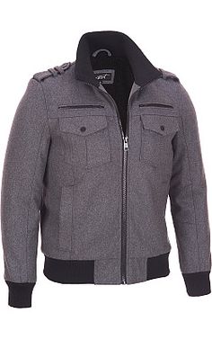 Big & Tall Black Rivet Wool Bomber Jacket - #WilsonsLeather Style For Big Men, Big Guys Fashion, 3 Color Combinations, Tall Girl Fashion, Big Men Fashion, Dad Fashion, Stylish Handbags