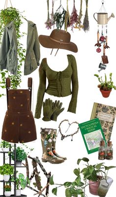 Witch's Familiar Outfit | ShopLook Green Witch Clothing Aesthetic, Hobbit Inspired Outfits Casual, Garden Witch Costume, 90s Witch Aesthetic Outfits, Herbalist Outfit, Woodsy Outfit, Cottagecore Witch Outfit, Green Witch Outfit, Witch Aesthetic Outfit