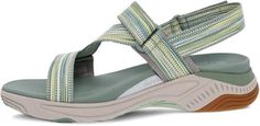 A summer essential that you'll want to wear for the entire season  the women's Dansko Rayna sandals are fully adjustable with supportive footbeds to keep you comfortable for long days on your feet. Spring Outdoor Sandals With Ortholite Insole, Green Sandals With Ortholite Insole, Spring Green Sport Sandals With Arch Support, Green Sport Sandals With Arch Support For Spring, Green Sandals With Arch Support For Spring, Synthetic Sandals For Walking In Summer, Summer Walking Sandals In Synthetic Material, Comfortable Sandals For Summer Walking, Summer Walking Sandals With Cushioned Footbed