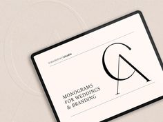 the monograms for wedding and branding book