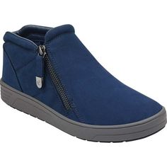 The Easy Spirit Novia Ankle Bootie will be a versatile addition to your closet. This bootie features a zipper detail. Features and Benefits Zipper detail Rubber cupsole Size: 7.5.  Color: Blue.  Gender: female.  Age Group: adult. Wallabee Clarks, Navy Ankle Boots, Climbing Shoes, Easy Spirit, Clarks Women's, Ankle Bootie, Gray Suede, Blue Gender, Zipper Detail