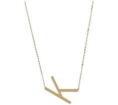 Bring personalized allure to your look with this 14K yellow gold necklace that flaunts your initial with sophisticated simplicity. From Italian Gold. Modern Gold Necklace With Initials, Modern Yellow Gold Initial Necklace, Modern 14k Yellow Gold Initial Necklace, Gold Initial Necklace, 14k Yellow Gold Necklace, Yellow Gold Necklace, Initial Necklace Gold, Gold Initial, Initial Necklace