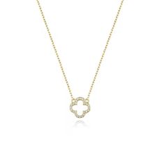 Add a touch of elegance and luck to your look with this beautiful Four-Leaf Clover necklace. Available in both gold and silver, this delicate chain necklace features a sparkling clover-shaped charm, symbolizing good fortune and positivity. Perfect for everyday wear or as a thoughtful gift for someone special, this minimalist necklace complements any style. Color options: Gold, Silver Material: Gold-plated, Silver-plated Clasp type: Lobster clasp Style: Minimalist, elegant, everyday wear **Product Title Elegant Clover-Shaped Pendant Necklace with Cubic Zirconia - Available in Gold and Silver **Product Description Enhance your jewelry collection with this beautifully designed clover-shaped pendant necklace, featuring dazzling cubic zirconia stones. The timeless design of this piece combines Four Leaf Clover Necklace, Clover Necklace, Delicate Chain, Good Fortune, Style Minimalist, Minimalist Necklace, Leaf Clover, Silver Material, Four Leaf Clover