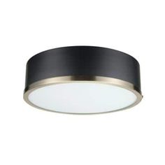 an image of a black and gold ceiling light