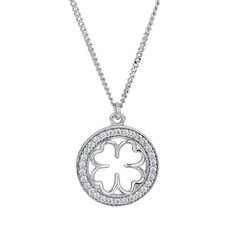 PRICES MAY VARY. Material: Beautifully Handcrafted in 0.925 Sterling Silver, Rhodium plated to avoid easy tarnishing. Measures: 15x19mm Clover Pendant on a 16" chain with 2" extender that can help you to adjust the required length of the necklace. Gemstone: White Fine Cubic Zirconia stones (synthetic, non-treated). Safe: Hypoallergenic due to being completely Nickel-free, Lead-free & Cadmium-free.; PACKAGED: Every Vanbelle product arrives beautifully to you in a Vanbelle signature gift box made Four Leaf Clover Necklace, Clover Pendant, Clover Necklace, Sterling Jewelry, Necklace Gemstone, Handcrafted Necklace, Girls Necklaces, Leaf Pendant, Clover Leaf