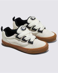 Knu Skool Shoe White Vans, 90s Style, Vintage Aesthetic