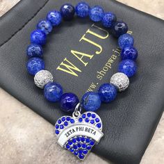 Phi Beta Sigma, Omega Psi Phi, Sigma Gamma Rho, Zeta Phi Beta, Greek Letters, Sorority And Fraternity, Rhinestone Heart, Glass Beaded Bracelets, Bead Bracelets