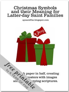 christmas symbols and their meaning for latter - day saint familles by the printables