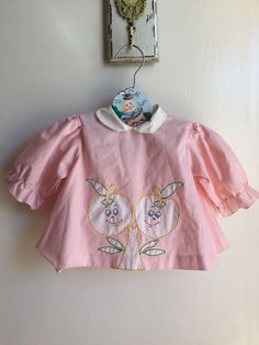 "No tags.. Super cute! This has button back Sleeve's are a little loose.. Apple tree on front with smiley apples Shoulder to hem 11\" Pit to pit 11.5\"" Pink Apple, Apple Tree, Girl Dress, Dress Shirt, Smiley, Baby Clothes