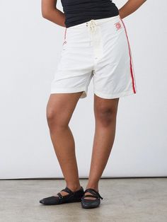 Made Some Long Shorts - Cream & Red – Lisa Says Gah Nylon Shorts, Lisa Says Gah, Timor Leste, Long Shorts, Equatorial Guinea, Guinea Bissau, Papua New Guinea, Mozambique, Outfit Details