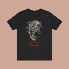 This Berserk Manga Graphic T-shirt is a must-have for all Manga and Anime lovers! Made from soft, high-quality material, this unisex short-sleeved tee offers both comfort and style. The retro graphic design adds a touch of nostalgia to your outfit, making it a perfect gift for any Manga fan in your life. Whether you're a seasoned Manga enthusiast or just starting to explore this captivating world, this graphic tee is sure to become a favorite in your collection. Printed on Bella+Canvas Premium Soft High-Quality T-shirts.  * Processing and Shipping Times - Please allow 3-5 business days for your order to be processed and made - Standard shipping takes 3-5 days - Please make sure your shipping address is correct before placing an order - Printed and Shipped in the USA * Returns & Exchanges - Alternative Skull Graphic Print T-shirt, Graphic Tee With Front And Back Print For Fans, Alternative Style Pre-shrunk Crew Neck Shirt, Grunge Crew Neck T-shirt For Fans, Grunge Style Fan Merchandise Top With Front Print, Punk Style Cotton Tops With Front And Back Print, Grunge Top With Front Print For Fan Merchandise, Grunge Style Top With Front Print For Fans, Grunge Top With Front Print For Fans