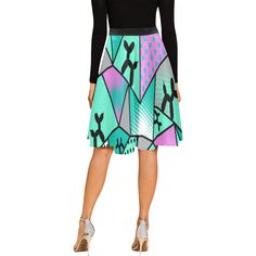 FREE SHIPPING ON ORDERS OVER $100Due to high demand please allow 3-4 weeks for shipping! This classic retro full circle skirt is AMAZING and guaranteed to turn heads wherever you are. Perfect for every occasion this skirt can be mixed and matched to create a multitude of gig outfits or that "go to" skirt for a fun night out on the town. Keep your look streamline or add a petticoat or 2 for that full 50’s vintage look. Features Created from a beautiful satin feel 100% polyester material and featu Retro Green A-line Skirt, Retro Knee-length Party Skirt, Retro A-line Skirt For Party, Retro Fitted Knee-length Skirt, Retro Fitted Full Skirt, Retro Fitted Lined Skirt, Fitted Retro Skirt, Retro Knee-length Party Bottoms, Fitted Multicolor A-line Skirt