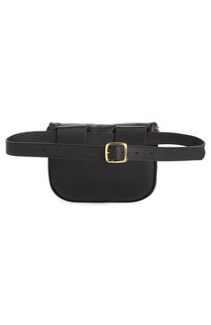 Supple leather lends a luxe, modern update to the '80s-inspired silhouette of a compact belt bag designed and made in the USA. Sized to hold your smartphone, wallet and keys with room to spare, it makes a great travel companion. Top zip closure Adjustable waist strap Lined Leather Made in the USA Handbags Latinx Owned and Founded Luxury Black Belt Bag With Mobile Phone Holder, Modern Rectangular Belt Bag For On-the-go, Modern Black Belt Bag With Mobile Phone Holder, Modern Black Belt Bag With Removable Belt, Black Rectangular Belt Bag With Gold-tone Hardware, Modern Belt Bag For Everyday Use With Gold-tone Hardware, Rectangular Belt Bag With Gold-tone Hardware For Daily Use, Modern Belt Bag With Gold-tone Hardware, Rectangular Belt Bag With Gold-tone Hardware