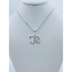 925 Sterling Silver Necklace With Initial R, G, S, Or E Women’s Or Girls Necklace Available In 16" Or 18” In Length And 2.5mm Wide And Pendant White Cubic Zirconia Includes A Small Box Check Out My Other Jewelry ************ Cadena De Mujer O Nia En De Plata Con Inicial Cadena Disponible 16 O 18 Pulgadas De Larga Y 2.5 Milmetros De Ancho Dije Letra R Mide Aproximadamente 14 Milmetros Piedra Zirconia Blanca Sku 4422 White Gold Sterling Silver Initial Pendant Necklace, Sterling Silver White Gold Initial Necklace, Elegant Silver Initial Pendant Charm Necklace, Silver Sterling Silver Initial Pendant Charm Necklaces, Silver Sterling Charm Necklace With Initial Pendant, Tan Sterling Silver Initial Pendant Necklace, Sterling Silver Initials Necklace In Tan, Sterling Silver Tan Necklaces With Initials, Silver Hallmarked Name Necklace For Anniversary