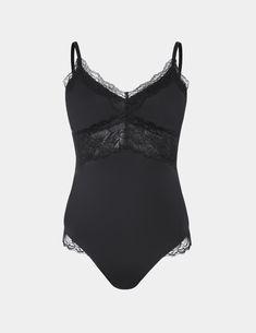 Feel supported, flattered, and oh-so-sexy in a thong bodysuit with lace accents in all the right places. The best part? It’s super versatile. Wear it under your favorite blazer during the day and on its own at night. Fits cup sizes A-DD. | Knix Love & Lace Thong Bodysuit in Black Night Fits, Wireless Bras, Cup Sizes, Bodysuit Lingerie, Wireless Bra, Lace Thong, Sports Bras, Outfits With Leggings, At Night