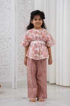 Our Girls Kurta Salwar is a must-have for your Girls. Made with 100% pure cotton cambric, this kurta is quite soft and tactile to touch making it a perfect match for your small one. Traditional print in pretty colours makes this kurta look distinctively good while wearing it. Composition: 100% cotton cambric Features Green colour Paisley print Coconut buttons Mandarin collar Relaxed fit Regular full sleeves Wash care : Hand wash separately in cold water. Use mild detergent. Dry in shade. Summer Cotton Pant Set With Printed Motifs, Multicolor Cotton Pant Set For Summer, Multicolor Cotton Pant Set With Printed Motifs, Multicolor Short Sleeve Matching Pant Set, Multicolor Matching Short Sleeve Pant Set, Multicolor Matching Pant Set, Festive Short Sleeve Sets For Summer, Summer Festive Multicolor Pant Set, Multicolor Short Sleeve Sets For Festivals