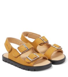 Your little one will be comfy all-day long in Liewood's Dennis sandals. They're made from sanded yellow leather for a soft yet durable finish, while VelcroÂ® straps encourage independent dressing. | Liewood Dennis leather sandals Yellow Leather Footbed Sandals For Summer, Adjustable Yellow Sandals With Removable Insole, Yellow Sandals For Summer, Adjustable Yellow Sandals With Buckle Closure, Yellow Leather Sandals With Buckle Closure, Yellow Open Toe Leather Slingback Sandals, Yellow Leather Open Toe Slingback Sandals, Yellow Leather Sole Sandals For Summer, Yellow Leather Sandals With Leather Footbed