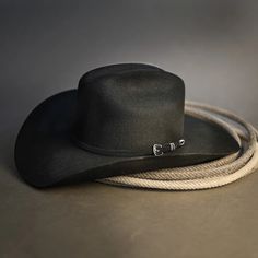 Resistol City Limits 6X Felt Cowboy Hat in Black 6X Black Felt 4'' Brim 4'' Crown Black Hat Band Black and Silver 3-Piece Buckle Set Black Leather Sweat Band Resistol Cowboy Hat, Felt Cowboy Hat, Black Cowboy Hat, Crown Black, Felt Cowboy Hats, Sweat Band, Black Cowboy, City Limits, Black Felt