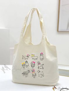 Bird in Bag - Womens Tote Bag, Gocey Bag Shopping Bag Letter Bag, Style Preppy, Shopper Bag, Bird In Bag, Womens Tote, Grocery Bag, Womens Tote Bags, Canvas Tote, Swimming