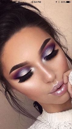 Machiaj Smokey Eyes, Make Up Designs, Makeup Morphe, Drag Make-up, Makeup Sephora, Purple Palette, Makeup Tip, Purple Eye Makeup, Purple Makeup