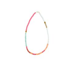 gorgeous colorful necklace that scream summer! 21" long with lobster claw closure. Multicolor Summer Jewelry, Multicolor Summer Jewelry For Vacation, Multicolor Summer Vacation Jewelry, Beach Necklace With Large Multicolor Beads, White Festival Necklaces With Lobster Clasp, Colorful Bohemian Necklaces For Vacation, White Necklace With Lobster Clasp For Festivals, Colorful Bohemian Necklace For Vacation, Pink Necklace For Summer Festivals