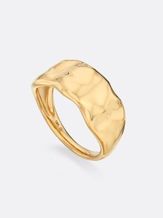 18k Yellow gold band ring side view Wave Band Ring, Modern Men’s Wedding Ring, Asymmetrical Wedding Band, Molten Ring, Ash Ring, Jewelry Texture, Thick Gold Ring, Gold Jewelry Collection, Textured Gold Ring