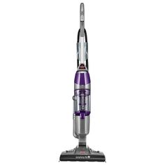 a purple and silver vacuum on a white background