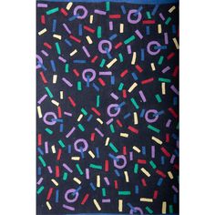 Step into the vibrant era of the 1970s and 80s with this exquisite vintage rug. This piece embodies the bold and innovative design aesthetics of its time, making it a standout addition to any home or collection. The rug features a striking pattern of colorful geometric shapes set against a deep, dark background. The playful arrangement of circles, lines, and rectangles in vibrant hues of red, green, yellow, purple, and blue captures the essence of retro design. This artistic expression not only 80s Carpet, Burlap Rug, Diamond Sisal Rug, Erin Gates, Design Aesthetics, Red Green Yellow, Artistic Expression, Yellow Purple, Dark Background