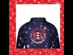 the back of a jacket with red and white snowflakes on it in front of a