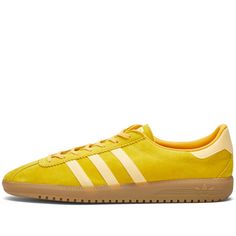 Adidas Bermuda Gold & Yellow | END. Adidas Bermuda, Mens Sportswear, The 70s, Sneaker Collection, Classic Leather, Mens Street Style, Gold Yellow, Sneaker Head, Casual Sneakers