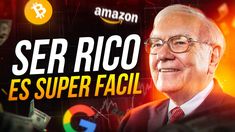 an older man wearing glasses and a suit in front of a background with the words ser rico es super facii